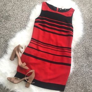 Banana Republic |  Red & Navy Dress